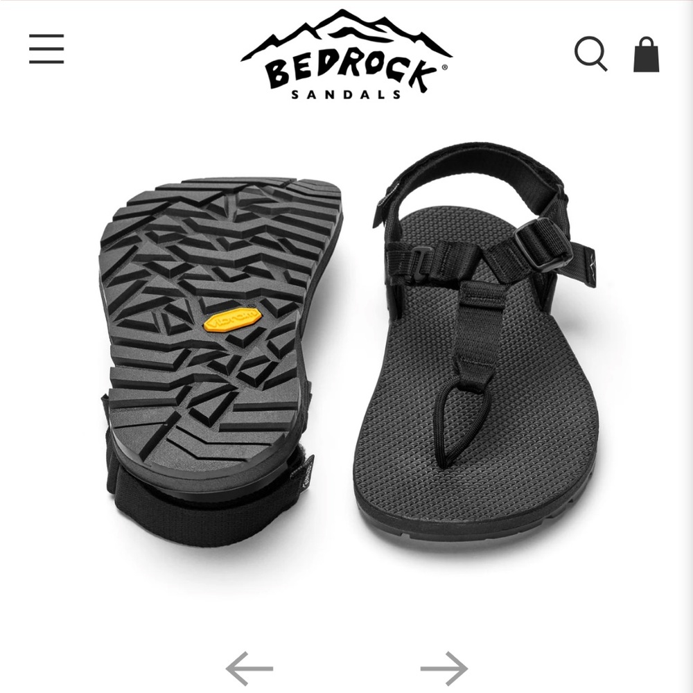 Women's Black Bedrock Sandals